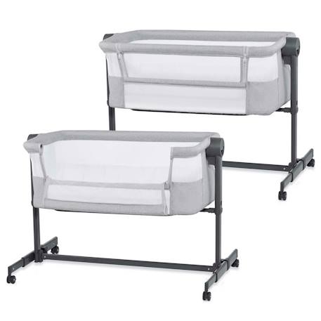 Lit Cododo Kinderkraft NESTEE UP 2 2 en 1 avec 5 Niveaux de Hauteur, Matelas Inclus, Roues avec Frein et Inclinaison Beige+Grey+Gris/clair 7 - vertbaudet enfant 