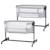 Lit Cododo Kinderkraft NESTEE UP 2 2 en 1 avec 5 Niveaux de Hauteur, Matelas Inclus, Roues avec Frein et Inclinaison Beige+Grey+Gris/clair 7 - vertbaudet enfant 