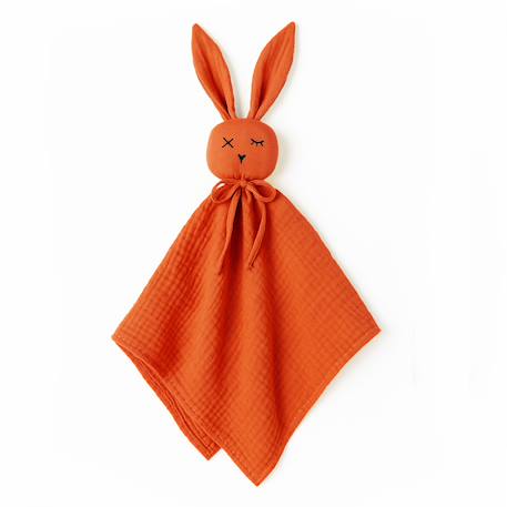 Doudou lange en coton bio Beige+Blanc+Fraise+Rose+Vert 13 - vertbaudet enfant 