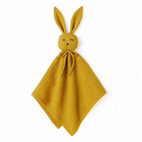 Doudou lange en coton bio Beige+Blanc+Fraise+Rose+Vert 1 - vertbaudet enfant 