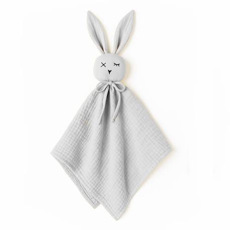 Doudou lange en coton bio Beige+Blanc+Fraise+Rose+Vert 7 - vertbaudet enfant 