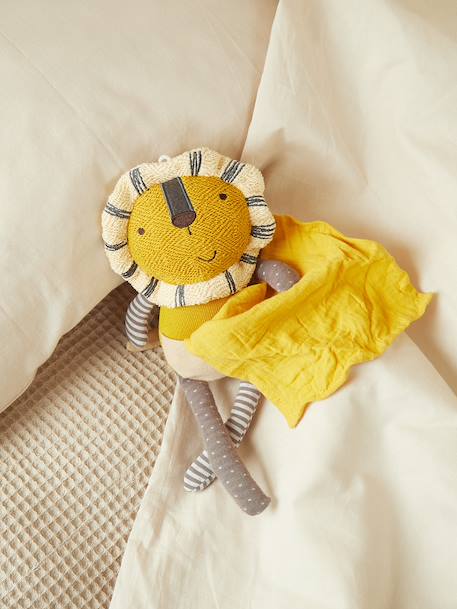 Peluche souris avec doudou, crocheté - 33 cm Lion 1 - vertbaudet enfant 