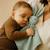 Doudou lange en coton bio Beige+Blanc+Fraise+Rose+Vert 30 - vertbaudet enfant 