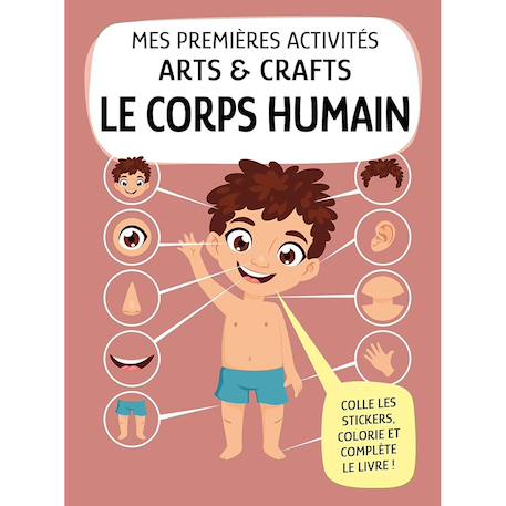 Mes premières activités arts & crafts Corps humain 2 - vertbaudet enfant 