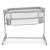 Lit Cododo Kinderkraft NESTEE UP 2 2 en 1 avec 5 Niveaux de Hauteur, Matelas Inclus, Roues avec Frein et Inclinaison Beige+Grey+Gris/clair 16 - vertbaudet enfant 