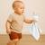 Doudou lange en coton bio Beige+Blanc+Fraise+Rose+Vert 11 - vertbaudet enfant 