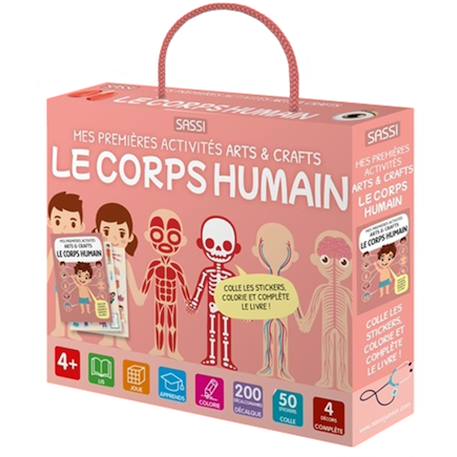 Mes premières activités arts & crafts Corps humain 1 - vertbaudet enfant 