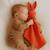 Doudou lange en coton bio Beige+Blanc+Fraise+Rose+Vert 18 - vertbaudet enfant 