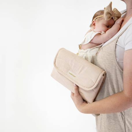 Matelas à langer portable Beige+Rose+Vert 10 - vertbaudet enfant 