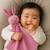Doudou lange en coton bio Beige+Blanc+Fraise+Rose+Vert 22 - vertbaudet enfant 