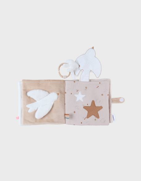 Livre d'activités tissu - bali moka & snow Ecru 3 - vertbaudet enfant 