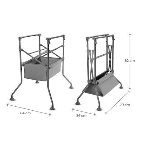 Baignoire avec table à langer sur structure bubbly Gris 6 - vertbaudet enfant 