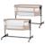 Lit Cododo Kinderkraft NESTEE UP 2 2 en 1 avec 5 Niveaux de Hauteur, Matelas Inclus, Roues avec Frein et Inclinaison Beige+Grey+Gris/clair 1 - vertbaudet enfant 