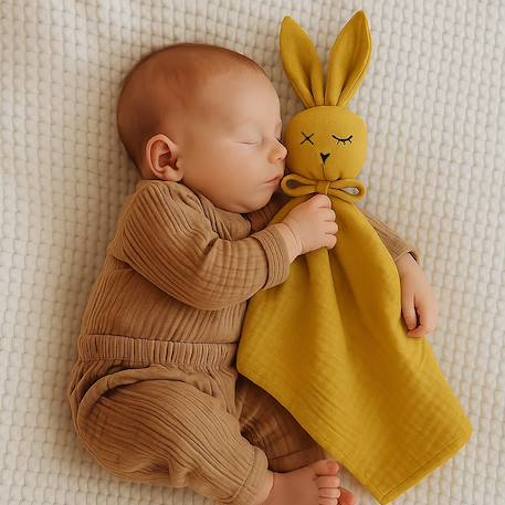 Doudou lange en coton bio Beige+Blanc+Fraise+Rose+Vert 5 - vertbaudet enfant 