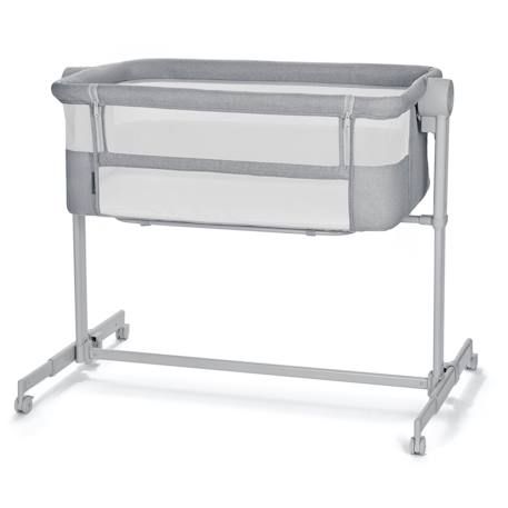 Lit Cododo Kinderkraft NESTEE UP 2 2 en 1 avec 5 Niveaux de Hauteur, Matelas Inclus, Roues avec Frein et Inclinaison Beige+Grey+Gris/clair 17 - vertbaudet enfant 