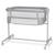 Lit Cododo Kinderkraft NESTEE UP 2 2 en 1 avec 5 Niveaux de Hauteur, Matelas Inclus, Roues avec Frein et Inclinaison Beige+Grey+Gris/clair 17 - vertbaudet enfant 