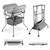 Baignoire avec table à langer sur structure bubbly Gris 1 - vertbaudet enfant 