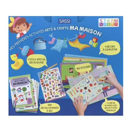 Mes premières activités arts & crafts Maison 2 - vertbaudet enfant 