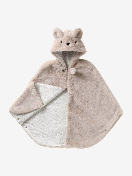 Poncho de voyage adaptable sur siège auto & porte bébé beige+écru+sable 10 - vertbaudet enfant 