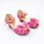 Mules à nœuds et paillette t27 (3-4 ans) Rose pailleté 2 - vertbaudet enfant 