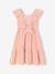 Robe fille mi-longue gaze de coton rose pâle 2 - vertbaudet enfant 