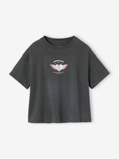 -T-shirt fille imprimé manches courtes 