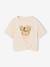 T-shirt manches courtes fille écru+kaki 1 - vertbaudet enfant 