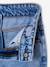 Jean large fille brodé bleu moyen+denim bleached 12 - vertbaudet enfant 