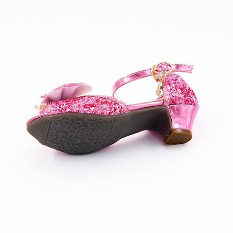 Mules à nœuds et paillette t33 (8-10 ans) Rose pailleté 4 - vertbaudet enfant 