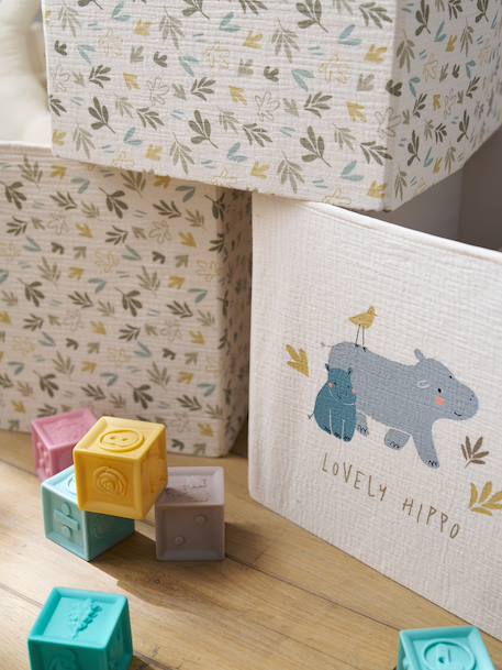 Lot 3 bacs de rangement BAYOU beige 7 - vertbaudet enfant 