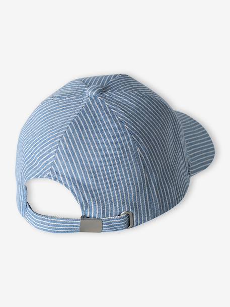 Casquette ajustable rayé bleu 2 - vertbaudet enfant 