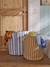 Lot 2 paniers de rangement rayé beige 1 - vertbaudet enfant 