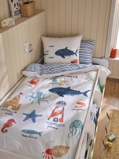 Lit enfant évolutif avec rangements WAVY 90x190cm blanc 6 - vertbaudet enfant 