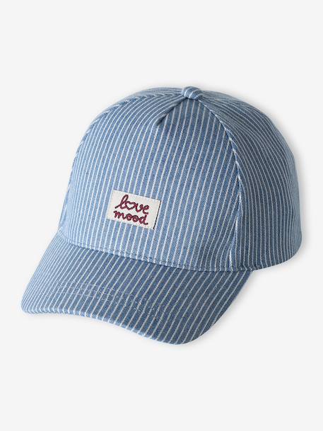 Casquette ajustable rayé bleu 1 - vertbaudet enfant 