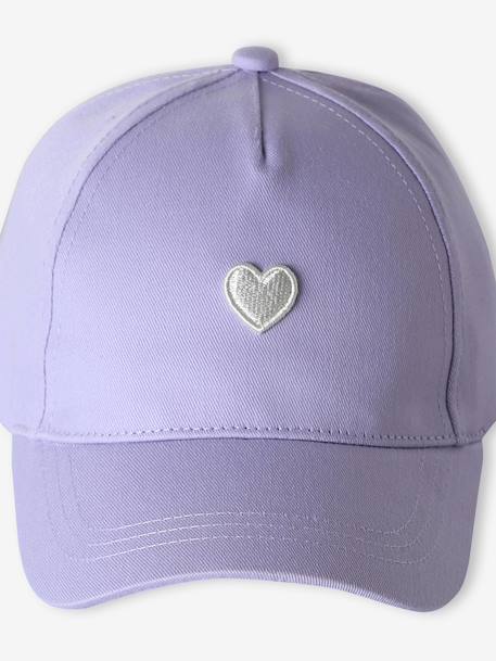 Casquette enfant fille coeur brodé bleu pâle+vert d'eau 3 - vertbaudet enfant 