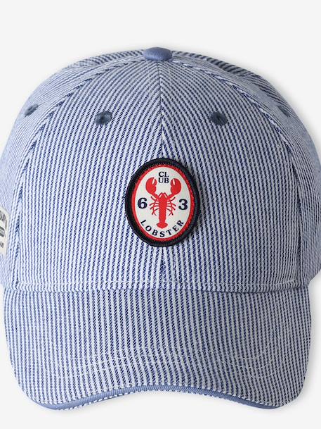 Casquette garçon rayé marine 3 - vertbaudet enfant 
