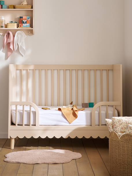 Lit bébé évolutif LIGNE FESTON rose 1 - vertbaudet enfant 