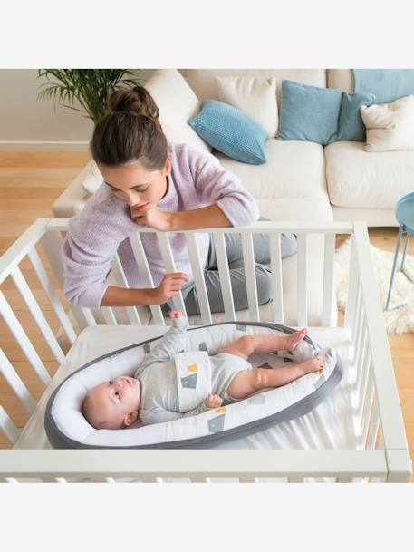 Réducteur de lit évolutif BABYMOOV Doomoo Cocoon bear grey+gris+gris 1 - vertbaudet enfant 