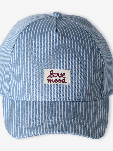 Casquette ajustable rayé bleu 3 - vertbaudet enfant 