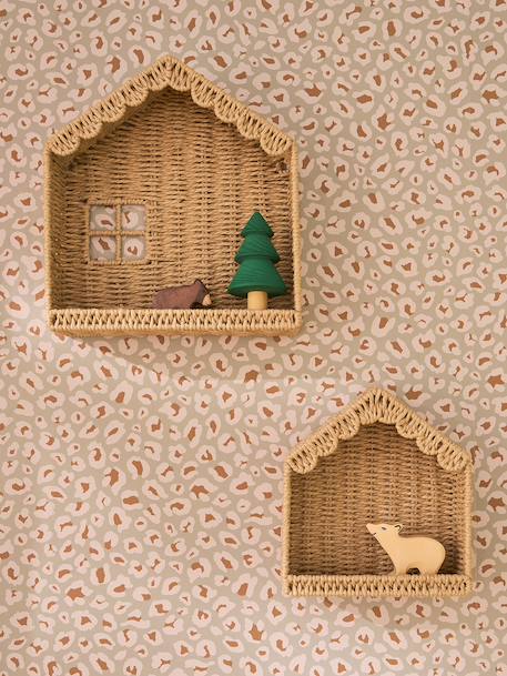 Lot 2 étagères maison beige 1 - vertbaudet enfant 