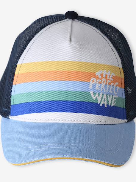 Casquette garçon style trucker bleu ciel 4 - vertbaudet enfant 