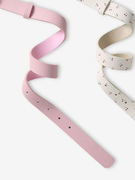 Lot de 2 ceintures fille rose 3 - vertbaudet enfant 