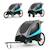 Remorque Vélo NAVA 3 en 1 avec Fonction Poussette Jogging, Roues Gonflables et Suspension Réglable Bleu+Orange 1 - vertbaudet enfant 