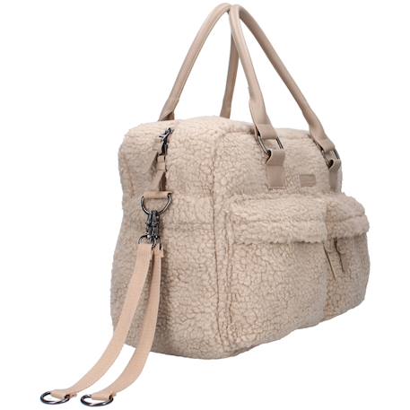 Sac à langer sherpa léopard Caramel, noir+Ecru 11 - vertbaudet enfant 