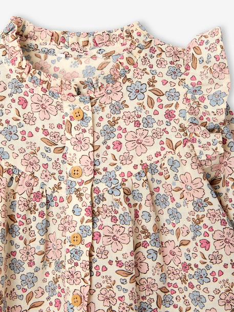 Blouse à volants bébé rose+vanille+vert de gris 4 - vertbaudet enfant 