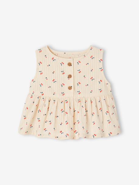 Ensemble top pantalon large bébé écru 4 - vertbaudet enfant 