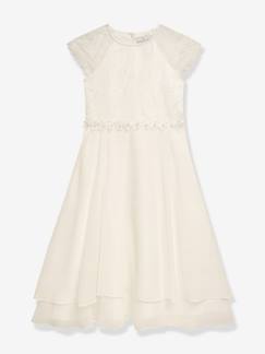 -Robe de cérémonie DXYNTHIA avec haut en dentelle, fille DANAMADE, ivoire
