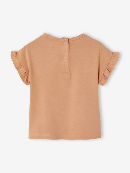 T-shirt  bébé fille manches courtes noix de pécan 4 - vertbaudet enfant 