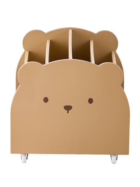Bibliothèque enfant à roulettes OURSON moka 5 - vertbaudet enfant 