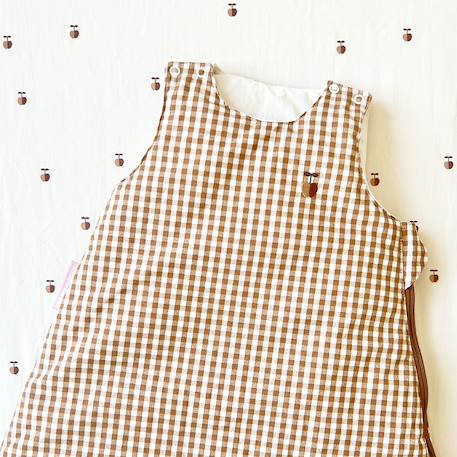 Drap housse percale coton bio Motif pommes+Motif sapins 2 - vertbaudet enfant 